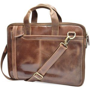 3 x Men's Laptop Bag / Briefcase /Travel Bag | Genuine Leather Bag | Wholesale